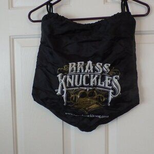 Brass Knuckles Drawstring Bag